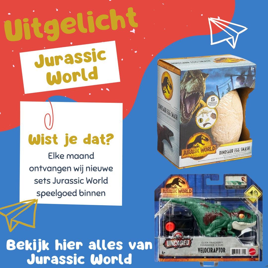 Jurassic World speelgoed uitgelicht