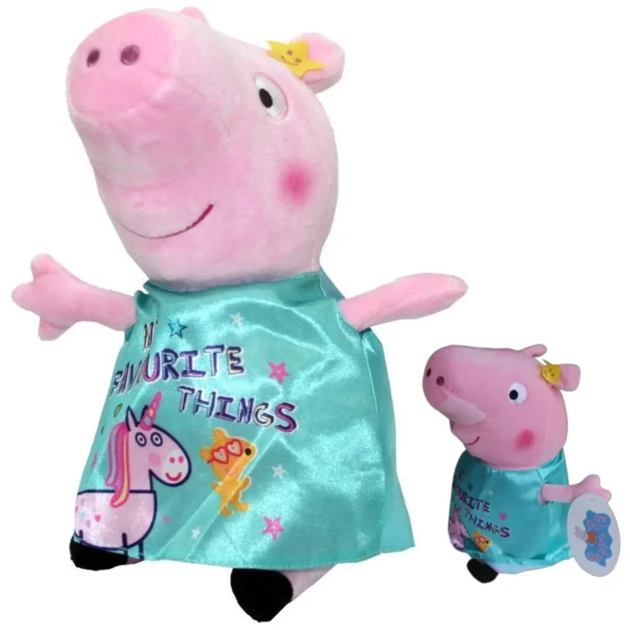 Peppa Pig Eenhoorn knuffel Aqua
