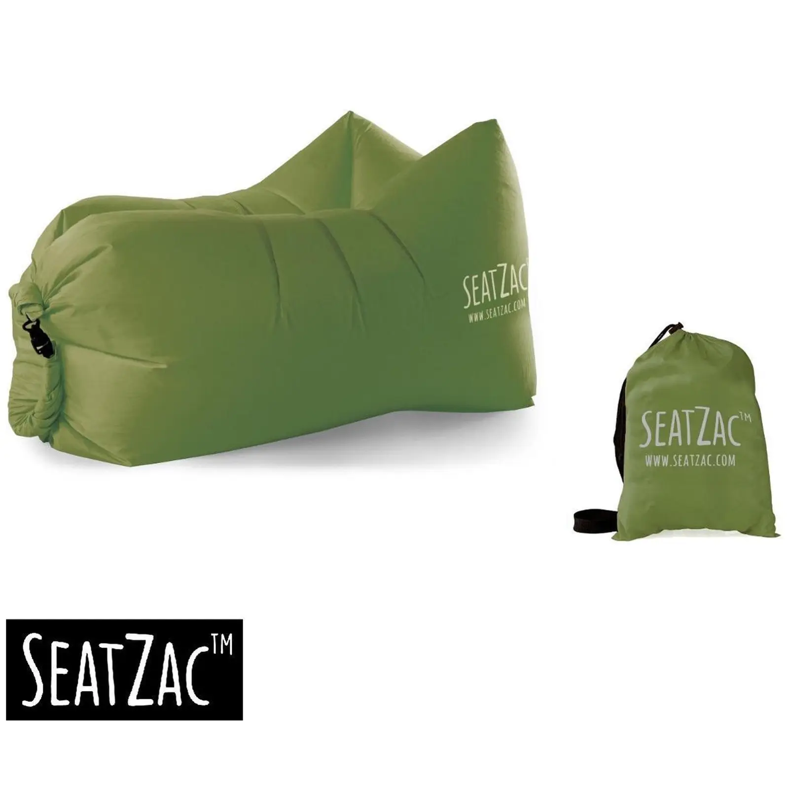 SeatZac Chill Bag zitzak donkergroen