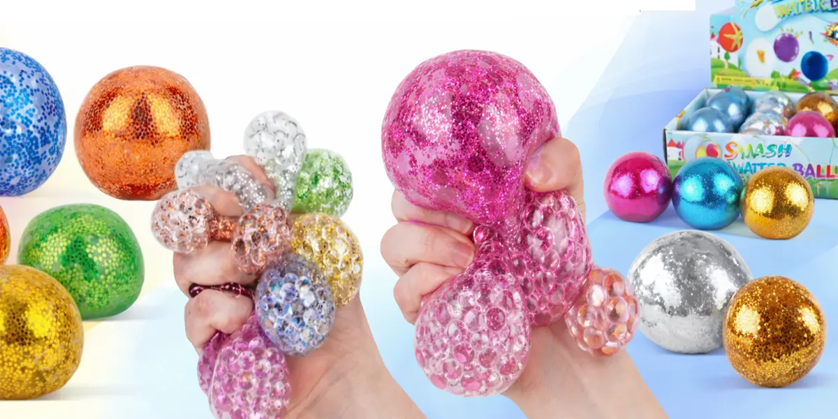 Squishy stressballen kopen: van gel en mochi tot kawaii en squeeze speelgoed 1 Waterbeads header stressbal